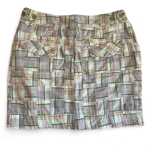 Horny Toad NWT‎ Plaid Patchwork Short Skirt Organic Cotton Size 8 - Picture 9 of 9